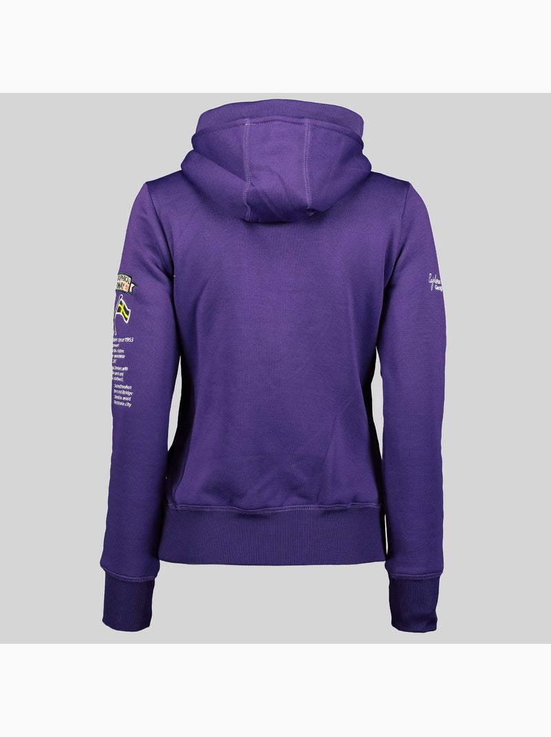Felpa con cappuccio gymclass – geographical norway Viola - Kiabi