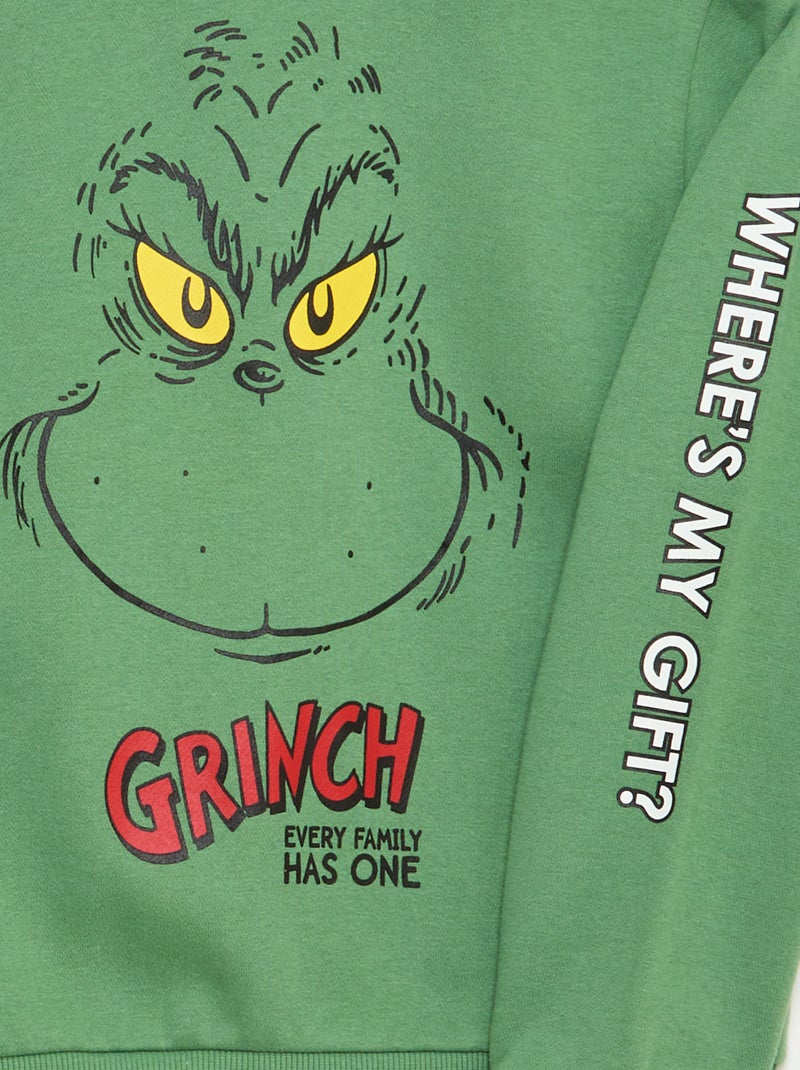 Felpa con cappuccio 'Il Grinch' Verde - Kiabi