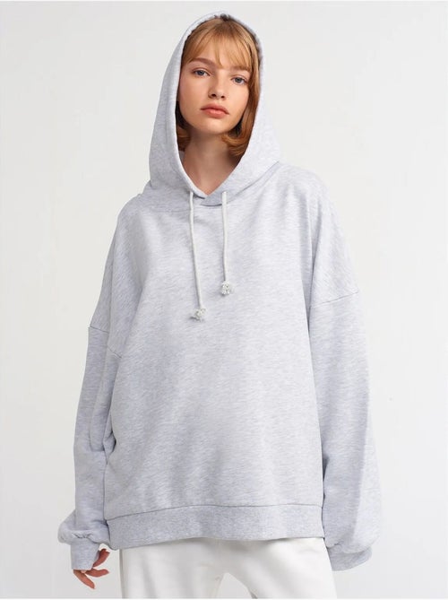 Felpa con cappuccio in cotone oversize dilvin - Kiabi Felpa con cappuccio in cotone oversize dilvin - Kiabi