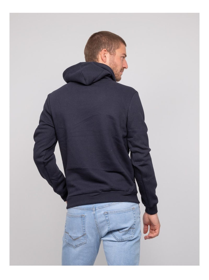 Felpa con cappuccio in cotone WOLFIGE Blu marino - Kiabi
