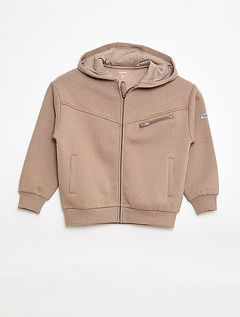 Felpa con cappuccio in felpa garzata