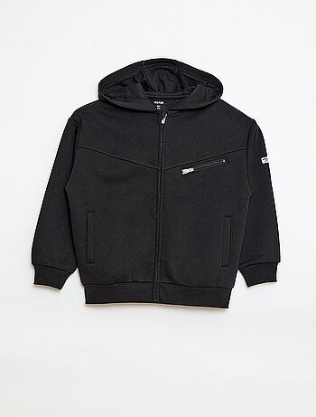 Felpa con cappuccio in felpa garzata