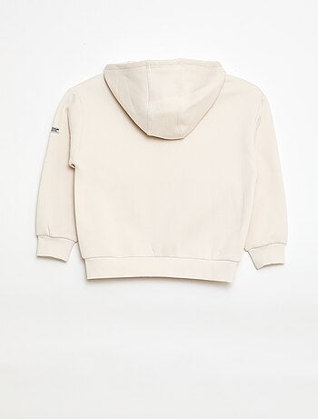 Felpa con cappuccio in felpa garzata