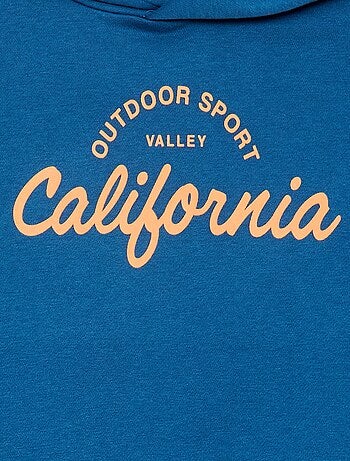 Felpa con cappuccio in felpa garzata