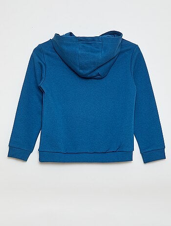 Felpa con cappuccio in felpa garzata