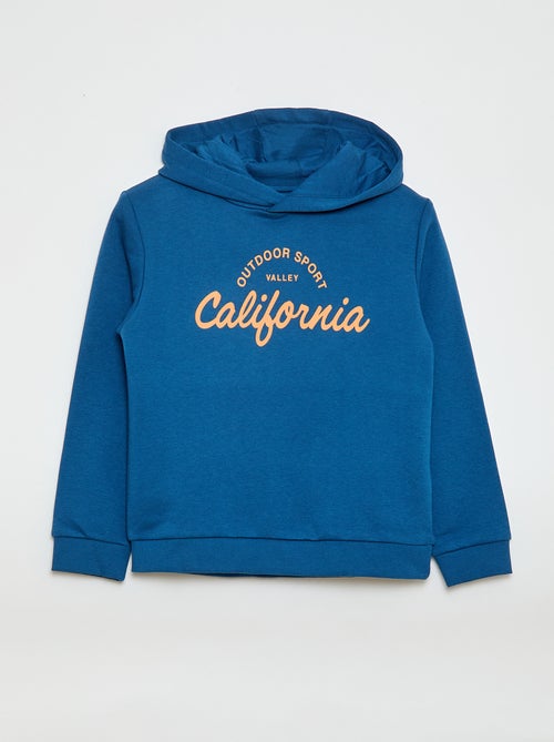 Felpa con cappuccio in felpa garzata - Kiabi