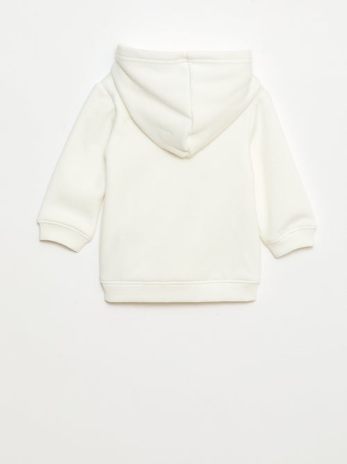 Felpa con cappuccio in felpa garzata con coniglietto - Kiabi