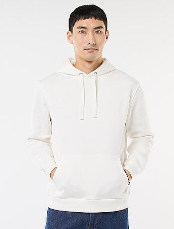 Felpa con cappuccio in felpa garzata con tasca a marsupio