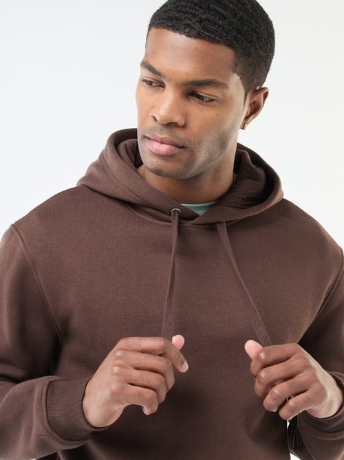 Felpa con cappuccio in felpa garzata con tasca a marsupio - Kiabi