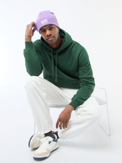 Felpa con cappuccio in felpa garzata con tasca a marsupio - Kiabi