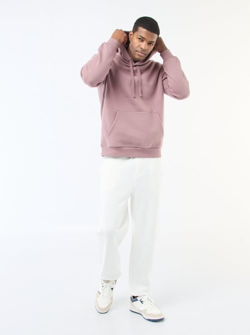 Felpa con cappuccio in felpa garzata con tasca a marsupio - Kiabi