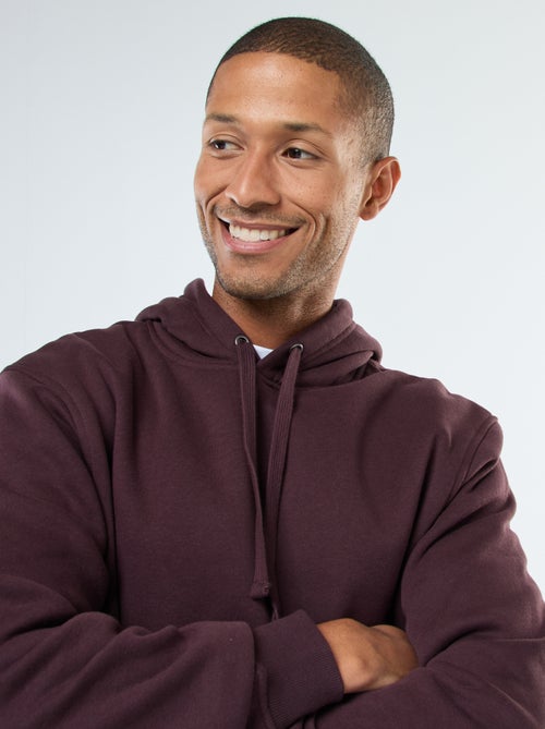 Felpa con cappuccio in felpa garzata con tasca a marsupio - Kiabi