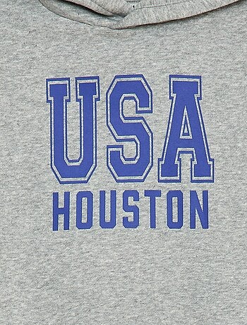 Felpa con cappuccio in felpa garzata