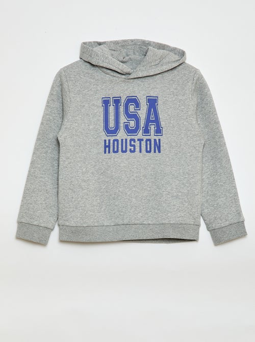 Felpa con cappuccio in felpa garzata - Kiabi