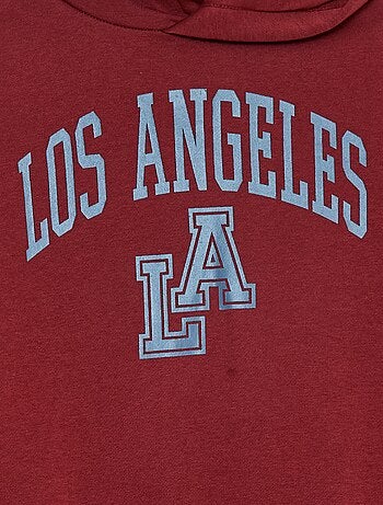 Felpa con cappuccio in felpa garzata