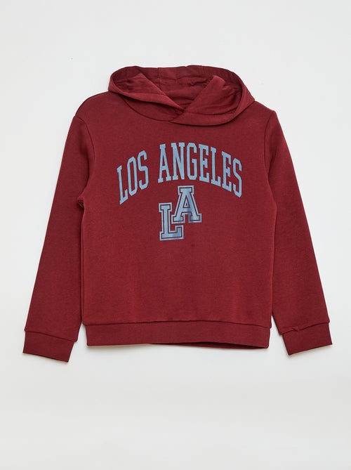 Felpa con cappuccio in felpa garzata - Kiabi