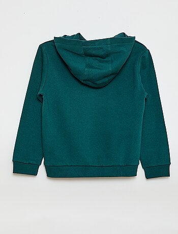 Felpa con cappuccio in felpa garzata