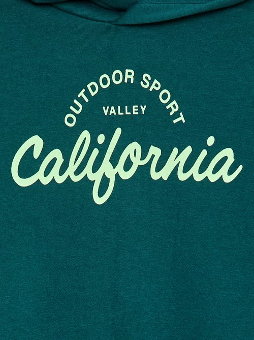 Felpa con cappuccio in felpa garzata - Kiabi