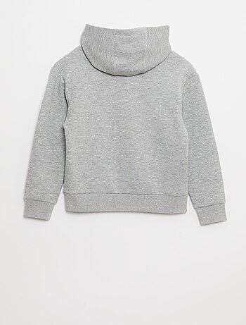 Felpa con cappuccio in felpa leggera con taschino sul petto