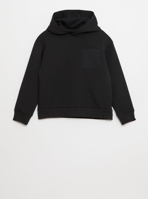 Felpa con cappuccio in felpa leggera con taschino sul petto - Kiabi
