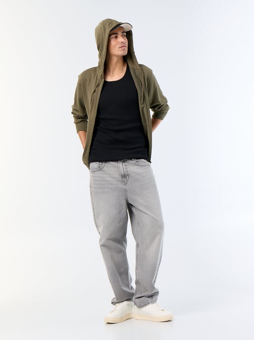 Felpa con cappuccio in French Terry - Kiabi