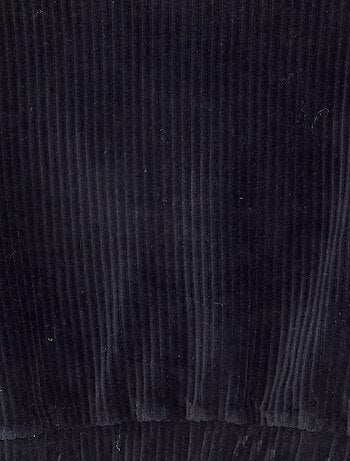 Felpa con cappuccio in maglia a costine