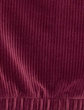 Felpa con cappuccio in maglia a costine