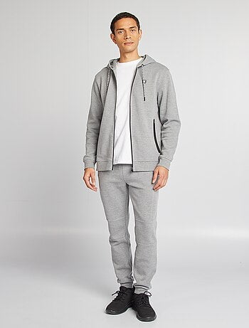 Felpa con cappuccio in maglia piqué
