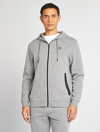 Felpa con cappuccio in maglia piqué