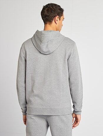 Felpa con cappuccio in maglia piqué