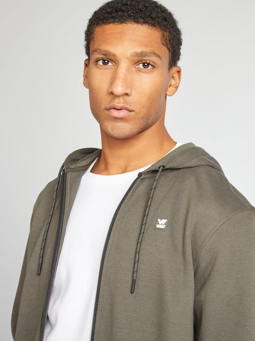 Felpa con cappuccio in maglia piqué - Kiabi