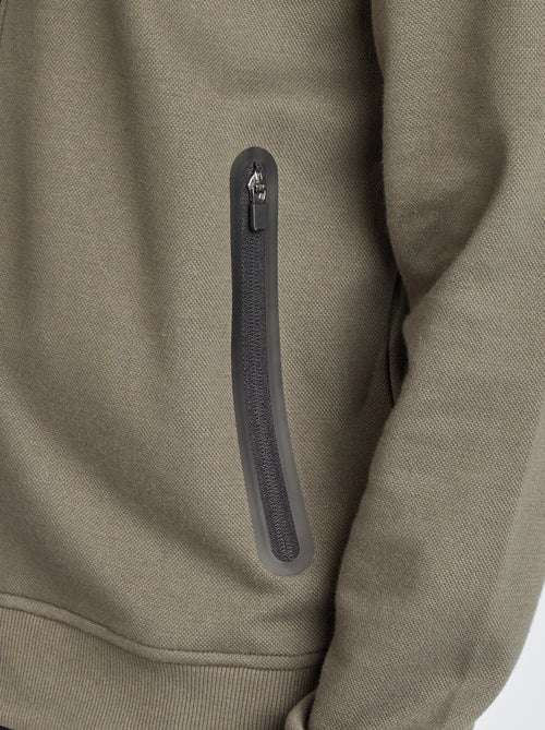 Felpa con cappuccio in maglia piqué - Kiabi