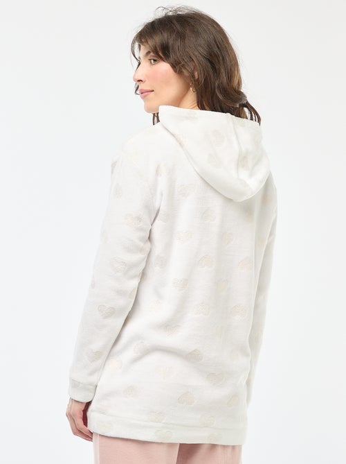 Felpa con cappuccio in pile - Kiabi