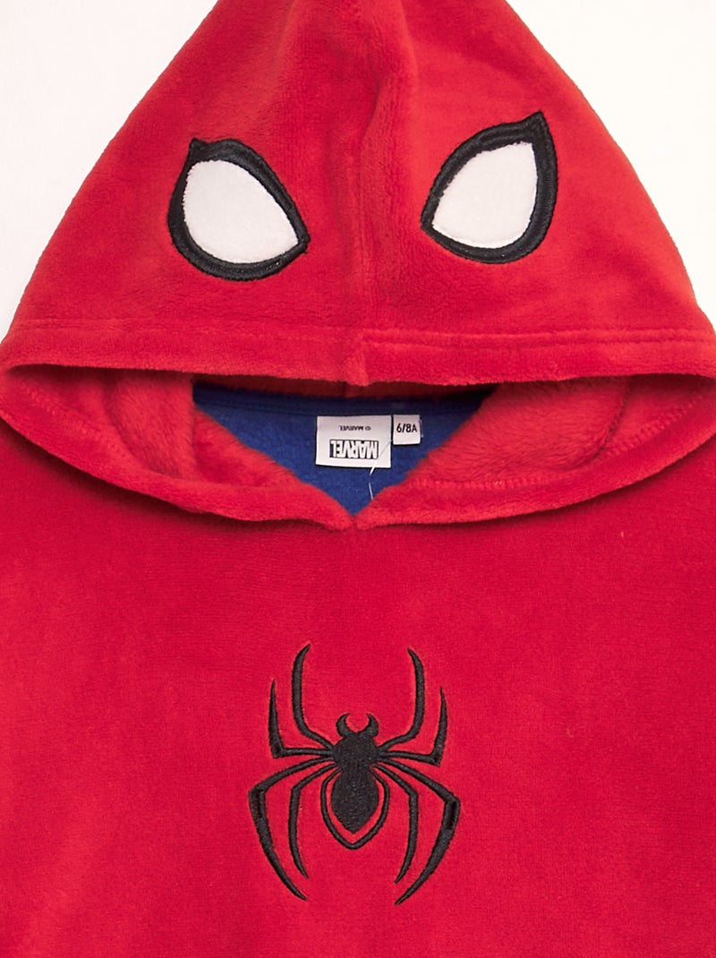 Felpa con cappuccio in pile 'Spider-Man' 'Marvel' ROSSO - Kiabi