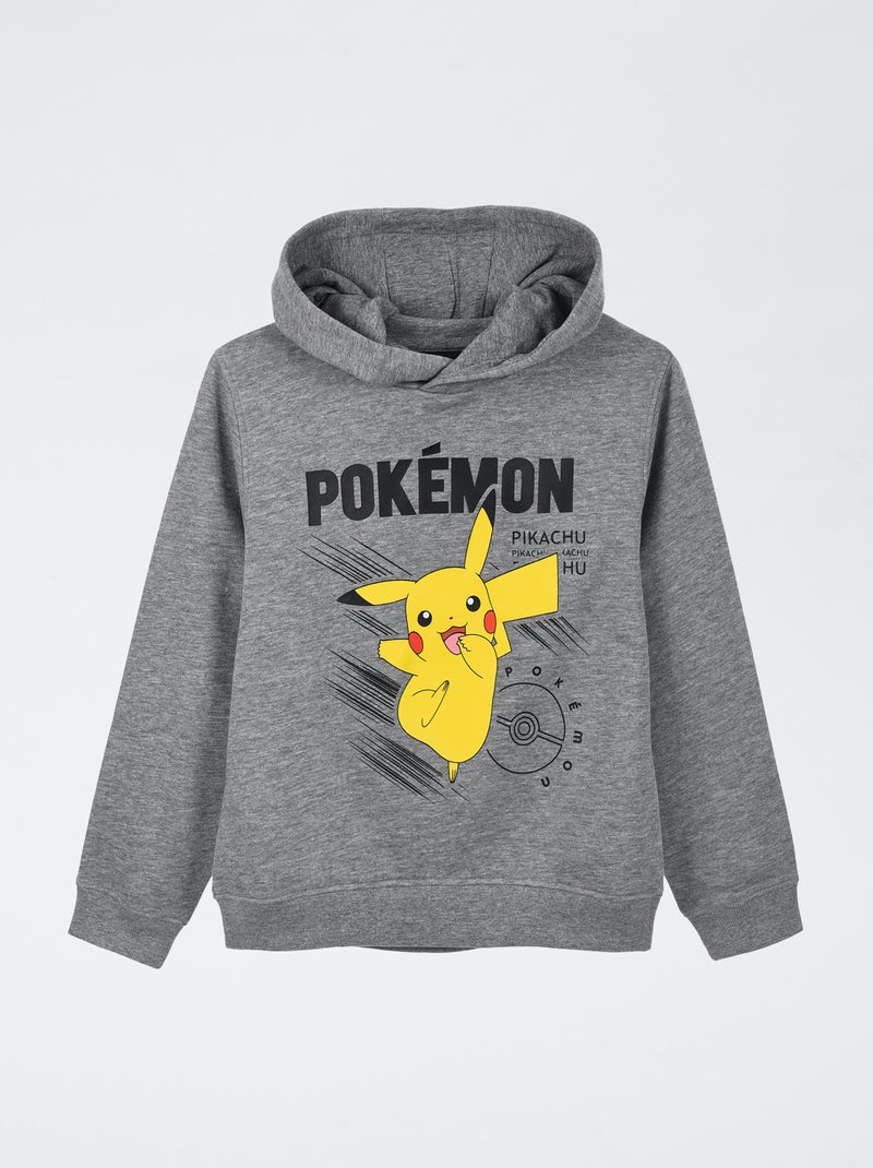 Felpa con cappuccio in pile 'Suncity' 'Pokémon' in cotone Nero - Kiabi