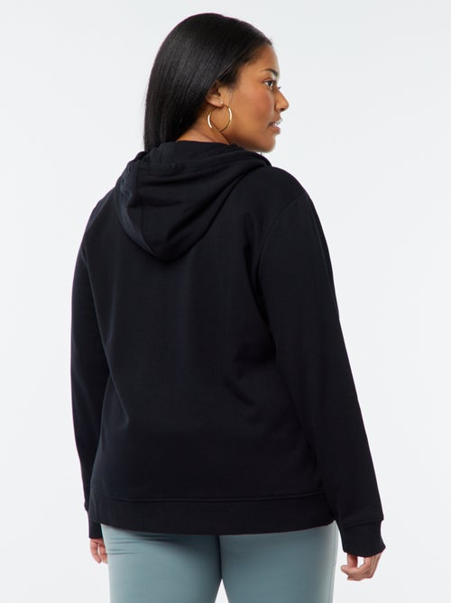 Felpa con cappuccio in tessuto felpato caldo - Kiabi