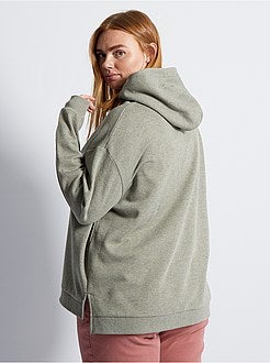 Felpa con cappuccio in tessuto felpato - Kiabi