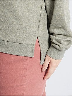 Felpa con cappuccio in tessuto felpato - Kiabi