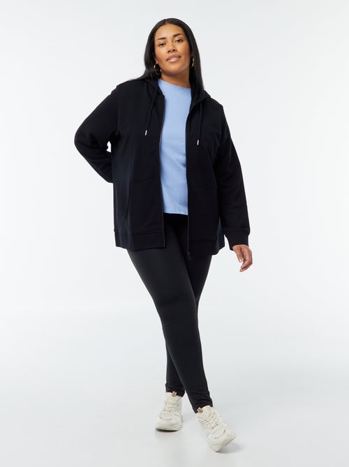 Felpa con cappuccio in tessuto felpato - Kiabi