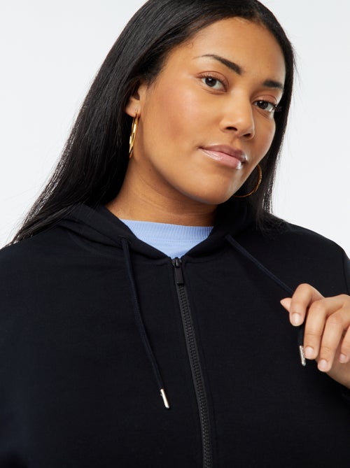 Felpa con cappuccio in tessuto felpato - Kiabi