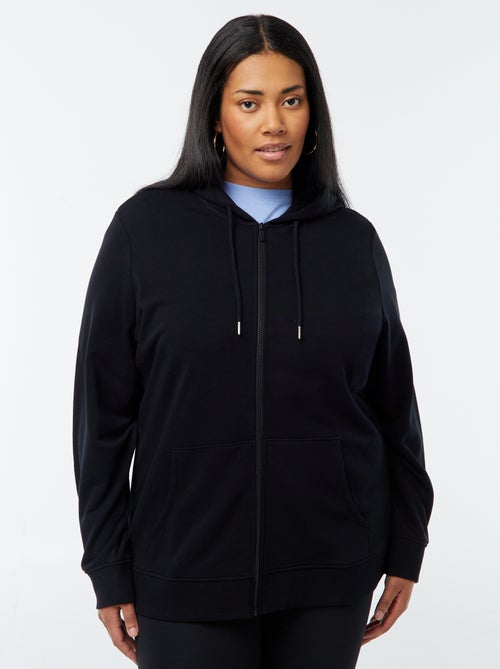 Felpa con cappuccio in tessuto felpato - Kiabi