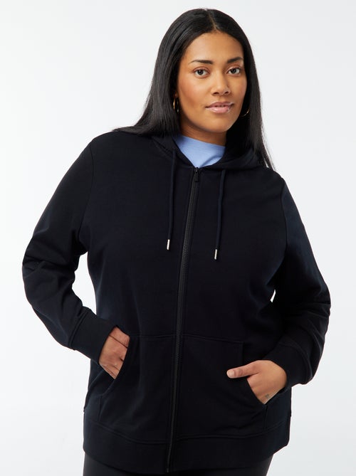 Felpa con cappuccio in tessuto felpato - Kiabi