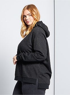 Felpa con cappuccio in tessuto felpato - Kiabi