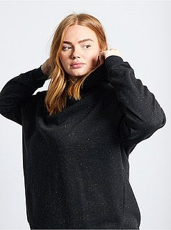 Felpa con cappuccio in tessuto felpato - Kiabi