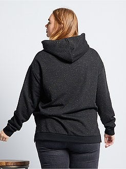 Felpa con cappuccio in tessuto felpato - Kiabi