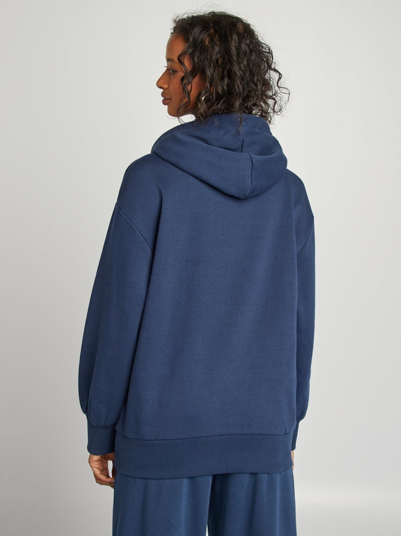 Felpa con cappuccio in tessuto felpato 'USA' BLU - Kiabi