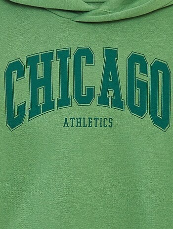 Felpa con cappuccio in tessuto felpato