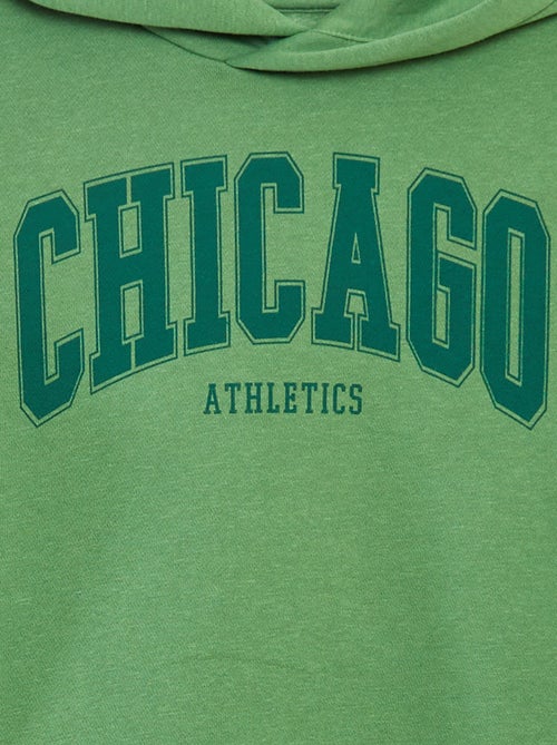 Felpa con cappuccio in tessuto felpato - Kiabi