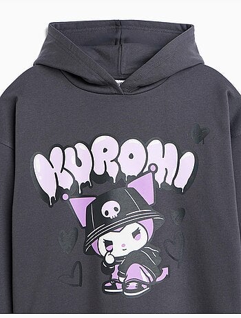 Felpa con cappuccio 'kuromi', mo fashion