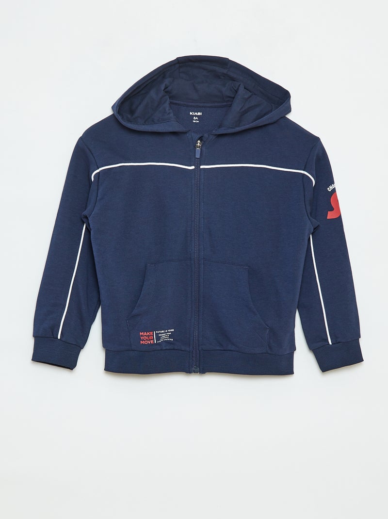 Felpa con cappuccio loose Blu - Kiabi